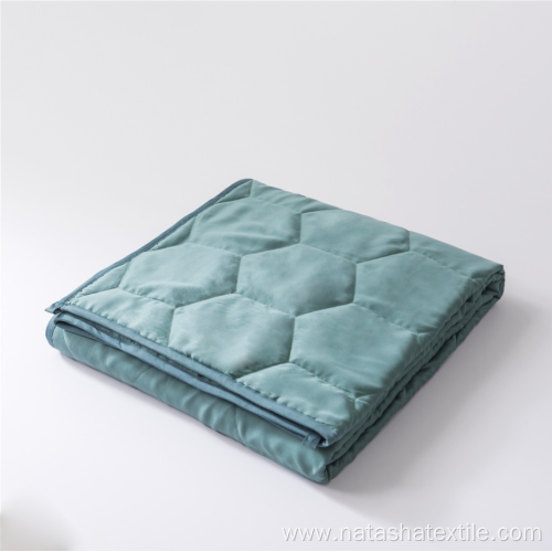 Solid Bamboo fiber gravity quilted weighted blanket